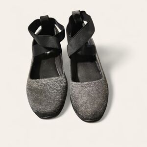 U.S. Polo Assn. Black Flats with Elastic Straps